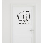 No Entry als Wandtattoo