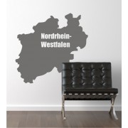 Nordrhein-Westfalen als Wandtattoo 