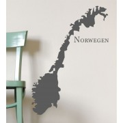 Norwegen als Wandtattoo