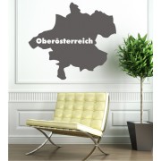 Umriss Oberösterreich als Wandtattoo