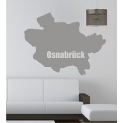 Umriss von Osnabrück als Wandtattoo 