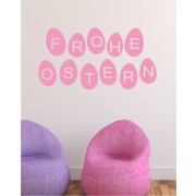 Frohe Ostern 6 als Wandtattoo