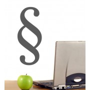 Paragraph als Wandtattoo