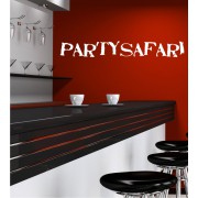 Partysafari als Wandtattoo