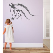 Pferdeköpfe als Wandtattoo