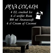 Pina Colada als Wandtattoo