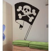 Piratenflagge als Wandtattoo