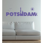 Potsdam als Schriftzug als Wandtattoo