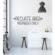 Private Area als Wandtattoo