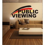 Public Viewing als Wandsticker