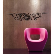 Blumenornament als Wandtattoo 