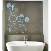 Ranke Sommerblumen als Wandtattoo