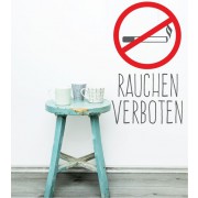 Wandtattoo Rauchen verboten