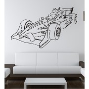 Rennwagen als Wandtattoo