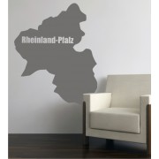 Umriss von Rheinland-Pfalz als Wandtattoo