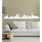 Skyline von Saarbrücken als Wandtattoo 