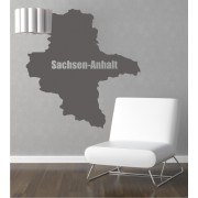 Sachsen-Anhalt als Wandtattoo 