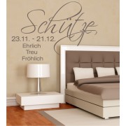 Schütze + Eigenschaften als Wandtattoo