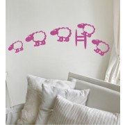 Schafherde als Wandtattoo