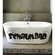 Schaumbad als Wandtattoo