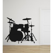 Schlagzeug als Wandtattoo