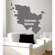 Schleswig-Holstein als Wandtattoo 