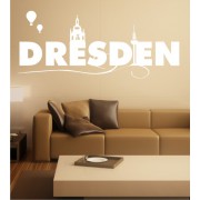 Dresden Schriftzug als Wandtattoo