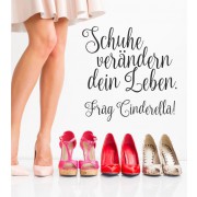 Schuhe verändern dein Leben als Wandtattoo