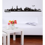 Skyline von Schwerin als Wandtattoo