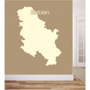 Serbien als Wandtattoo 
