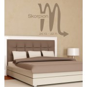 Sternzeichen Skorpion als Wandtattoo