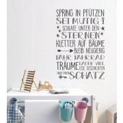 Spring in Pfützen...als Wandtattoo