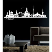 Skyline von Dresden als Wandtattoo