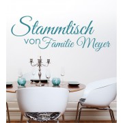 Stammtisch Family als Wandtattoo