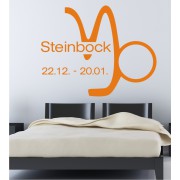 Sternzeichen Steinbock als Wandtattoo
