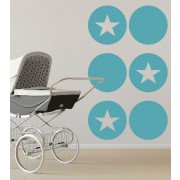 Kreise mit Sternen (Set) als Wandtattoo