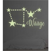 Sternzeichen Waage leuchtend