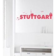 Stuttgart Schriftzug als Wandtattoo