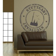 Stempel von Stuttgart als Wandtattoo 