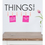 Things To Do als Wandtattoo