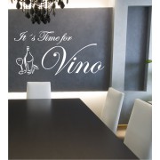 It´s Time for Vino als Wandtattoo