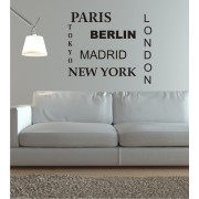 Städte 3 als Wandtattoo 