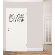 Umkleide Damen als Wandtattoo