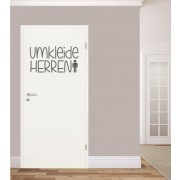 Umkleide Herren als Wandtattoo