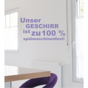 Unser Geschirr... als Wandtattoo