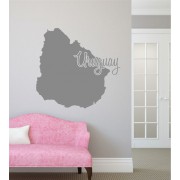 Uruguay als Wandtattoo 