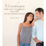 Versuchungen sollte man... als Wandtattoo