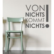 Von Nichts... als Wandtattoo