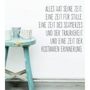 Wandtattoo Alles hat seine Zeit...
