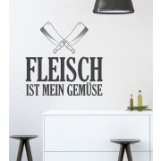 Wandtattoo Fleisch ist mein Gemüse 